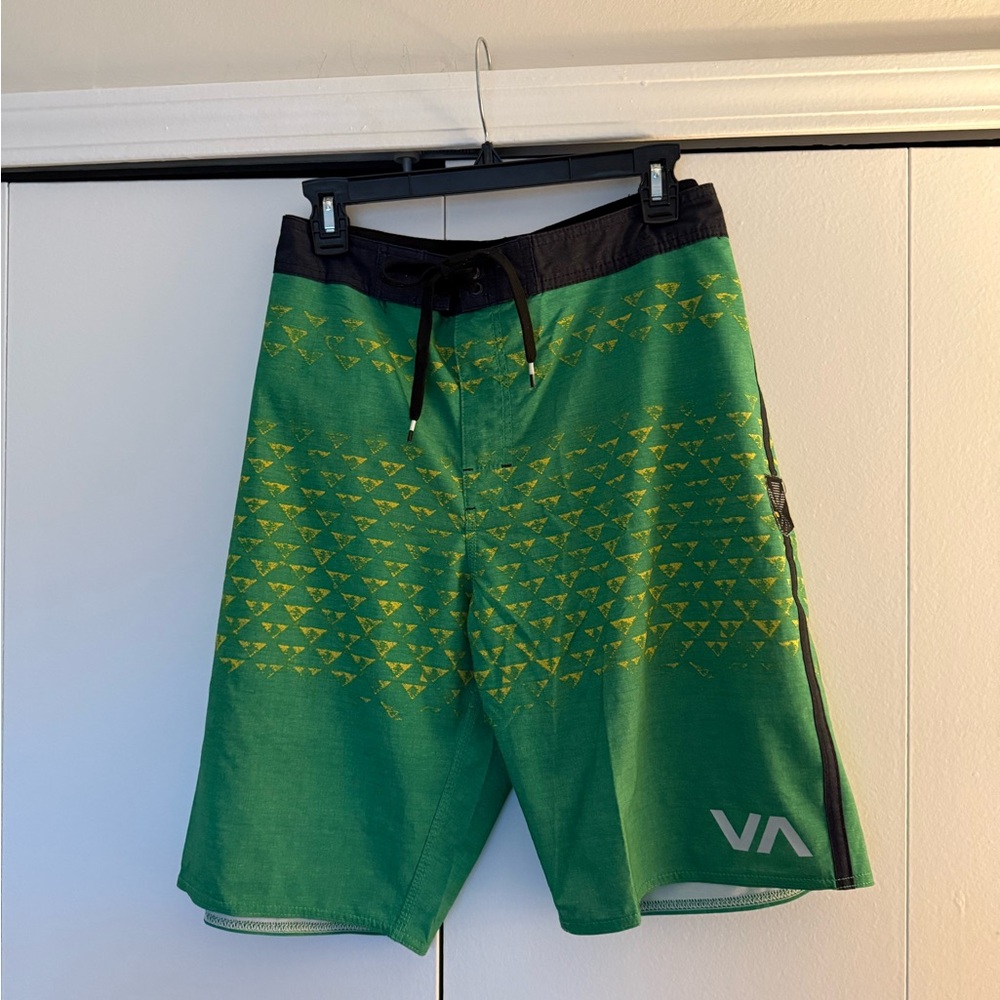 RVCA Green Swim Shorts